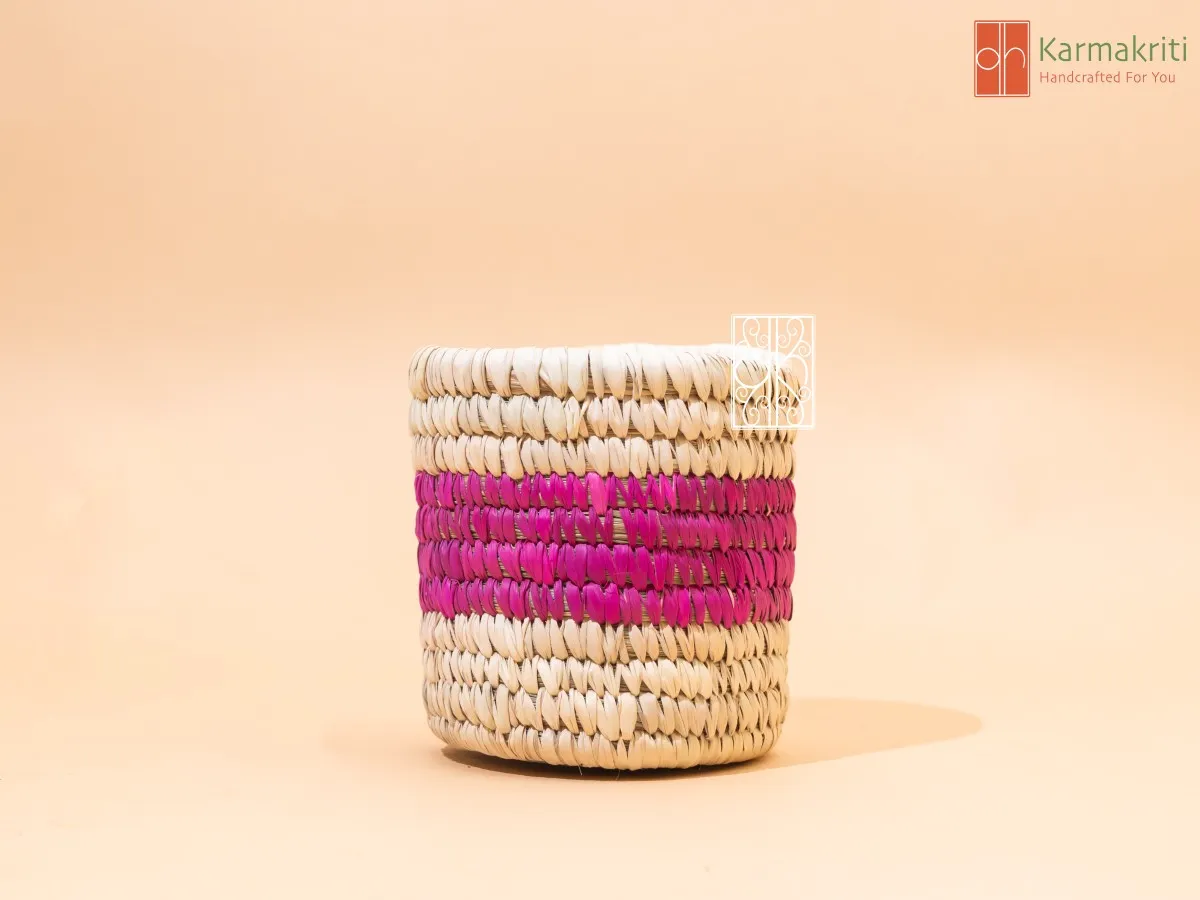 Palm Leaf Storage Basket